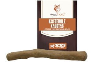 Wildfang® Kaffeeholz für Hunde – natürliches, unzerstörbares Kauspielzeug aus Kauholz für Aggressive Kauer & Welpen im Zahnwechsel, Zahnpflege Spielzeug Hund, Größe XXS (unter 5 kg)