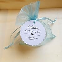 10 Organzasäckchen Organzabeutel Gastgeschenk Schön dass Du da bist