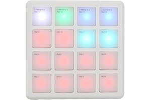 M-Vave SMC Pad Pocket - Bluetooth midi-controller, 16 Velocity-sensitive pad with aftertouch