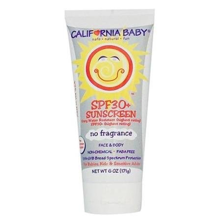 California Baby Super Sensitive Frag-Free SPF30+ Sun Cream - 6oz 170g: USA Stock