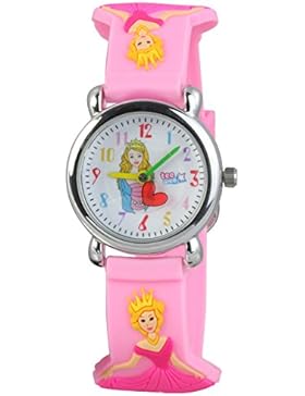 Teenie UW559A Kinder–Armbanduhr Kinder, Kautschukband Farbe Pink