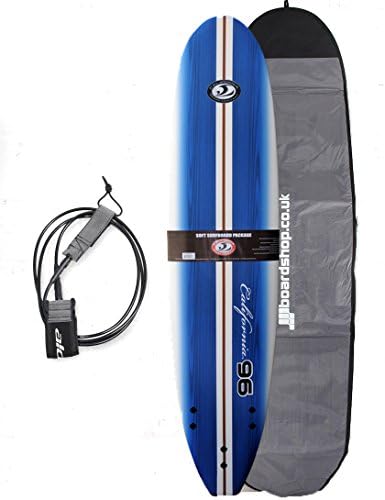 CBC Ninety Six Foam Beginners Mini Mal Surfboard Package 8ft - Turquoise