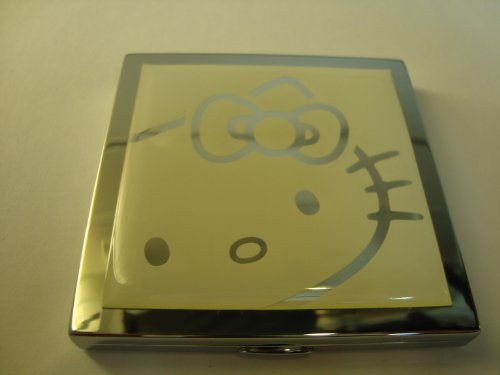 Specchio tascabile quadrato di Hello Kitty, colore: bianco