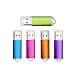 Produktbild KEXIN USB Stick, 5 Bunt USB-Stick 2GB Stück Speicherstick 2.0 Mini Flash-Laufwerk Memory Sticks mit Kappe (Blau, Lila, Hot-Pink,Grün, Orange) (2GB*5PCS)