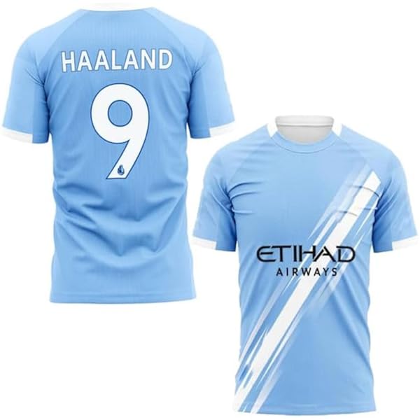 RJM Haaland 9 Football Team Third Jersey 2024 for (Men,Boys,Kids