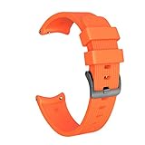 Happy Event Sport Soft Silikon Ersatzarmband für Samsung Galaxy Watch 46mm (Orange)