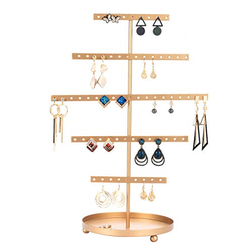 Preisvergleich Produktbild QILICZ Ohrringhalter ohrring ständer Schmuckständer, ohrring Organizer Schmuckhalter chmuck-Display Schmuckaufbewahrung - Ø15 x 35 x 25cm Schmuckbaum