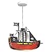 Produktbild Kinderzimmer Lampe Piratenschiff E27 mit LED Kinderlampe Deckenleuchte Kinderzimmerlampe Designerleuchte Modell Pirat XL mit hochwertigem 7 W LED A+ Leuchtmittel