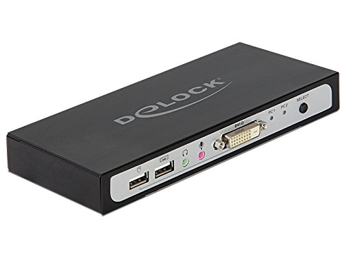 Preisvergleich Produktbild DeLock DVI KVM Switch 2 > 1 mit USB und Audio