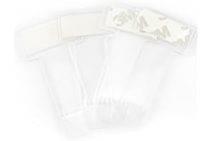 Vanyibro 4Pcs Windshield Ticket Holders,Transparent Parking Permit Clips for Car, Van, and Caravan Windscreen