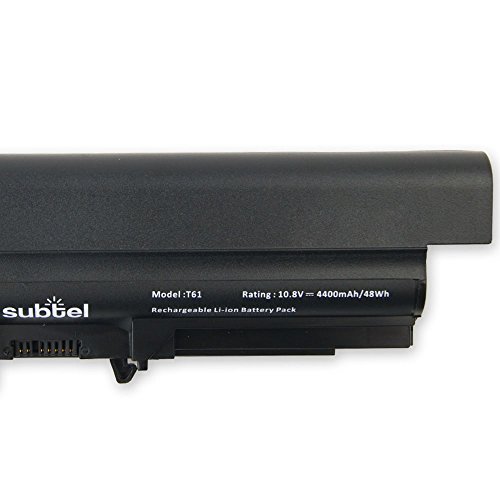 subtel® Qualitäts Akku (4400mAh) für Lenovo ThinkPad R61 / T61 (14.1″ Widescreen) / T400 / R400 41U3198 Notebookakku Laptopakku Ersatzakku Batterie - 4