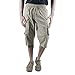 0-Degree Shorts 3by4 knee length Three Fourth Capri Men Chinos Classic Cotton Bermuda Beige 30 RS.899.00