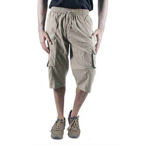 0-Degree Shorts 3by4 knee length Three Fourth Capri Men Chinos Classic Cotton Bermuda Beige 30 (3by4ClassicSoloBeige) RS.899 (55.00% Off) - Amazon