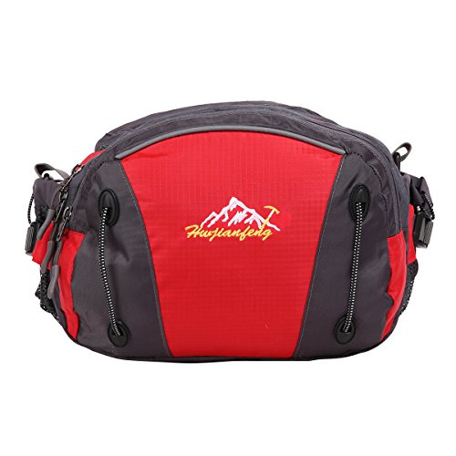 Preisvergleich Produktbild HWJIANFENG Damen Herren Daypack Backpack Schulrucksack Rucksack Laptoprucksack Picknickrucksack Uni Schule Outdoor Reise Sport, Rot