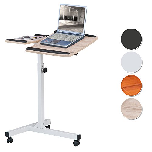 SixBros. Laptoptisch Projektionstisch Eiche/Weiß Holzoptik - LT-001A/1836