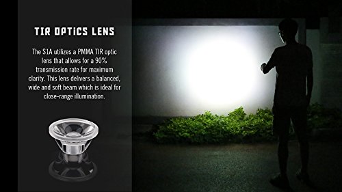Olight® S1A Baton LED mini AA Taschenlampe max. 600 Lumen mit Cree XM-L2 LED – inkl. 1 x 1.5V AA Batterie oder 14500 Akku, Schwarz - 4