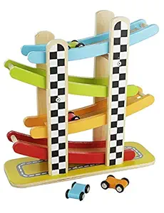 Toyshine Super Glide Wooden Ramp Race Track Car Set Toy
