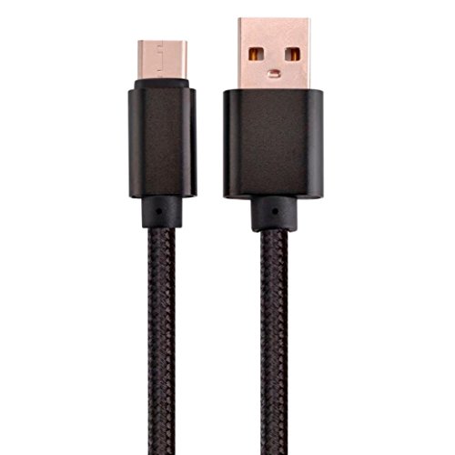 Tefamore 1M USB-USB-C 3.1 Typ C Daten laden Ladekabel für ZTE Zmax Pro Z981/Google Pixel XL (Schwarz)