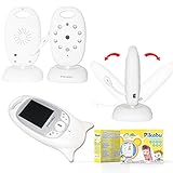 Pikabu – Schnurloser Digitales Babyphone 2″ LCD Farbmonitor + Kamera Video, 2-wegiger Ton, Infrarot Nachtsicht und 8 Schlaflieder (Deutsch Handbuch) CE Sicherheits-Zertifikate - 3