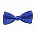 PLAIN BLUE BOY Pageboy Baby Satin Pre Tied Bow Tie Adjustable Tie for Wedding Prom Party