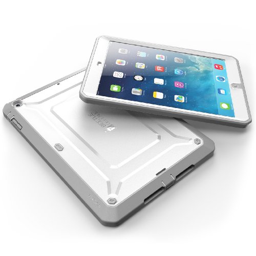 Apple iPad Air / iPad 5 Hülle – SUPCASE [Beetle Defense Serie] Gehäuse mit integriertem Displayschutz und schlagfesten Rahmen (Weiß) - 4