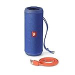 JBL-Flip-3-Spritzwasserfester-Tragbarer-Bluetooth-Lautsprecher-mit-auerordentlich-Kraftvollem-Klang-im-Kompakten-Design-Blau