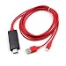 Produktbild Mengonee 2m für iPhone HD Line-Screen-Display-Schnur-Kabel-Konverter-Verbindungskabel-Adapter-Linie