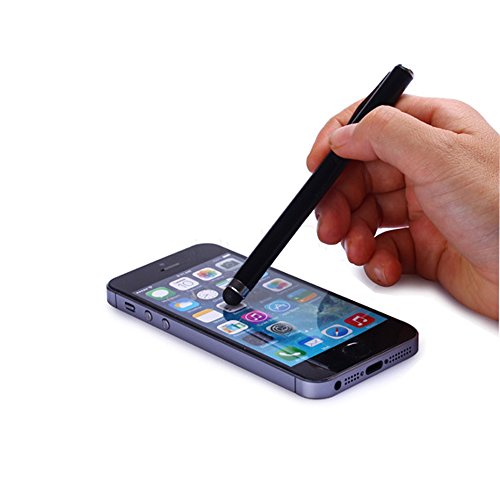 2 x Schwarz + 2 x Weiß Stylus Pens von Liamoo Eingabestift & Kugelschreiber für iPhone, iPad, iPod, Galaxy Tab, Galaxy S4, Galaxy S3, Blackberry Google Nexus, Galaxy Note, Acer, Ipad Mini, HTC, Acer und viele weitere touch Screen Handys und Tablets - 3