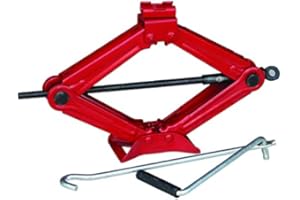 EMMEA CRIC A PANTOGRAFO ASTA GIREVOLE CRICK SOLLEVAMENTO AUTO GOMME PNEUMATICI COMPATIBILE CON JEEP Renegade 09/14> MANIGLIA PIEGHEVOLE BASE ACCIAIO UNIVERSALE 2 TONNELLATE 2000KG