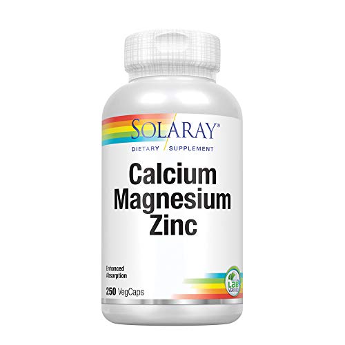 Solaray - Calcium Magnesium Zinc, 250 capsules