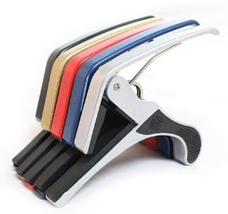 Trigger Capo Electric Guitar Capo in 5 colours - Red, Yellow, Blue, Black and Silver (Blue)