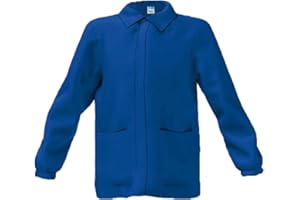 SIGGI GROUP siggi Grembiule Casacca Scuola ELEMENTARE Bambino Blu, 10 Anni (140 Cm)