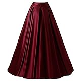 Bodenlanger Maxi Rock für formale, Prom,Ball, Abendgesellschaft, Graduierung,Cocktail, Abschlussball, Abend,Party. Passen zu tragen in Frühling, Herbst, Winter