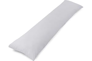 Totsy Baby Cuscino per chi dorme sul fianco con imbottitura e rivestimento: 145 x 40 cm cuscino per allattamento cuscino per gravidanza cuscino di posizionamento per neonati e adulti Grigio