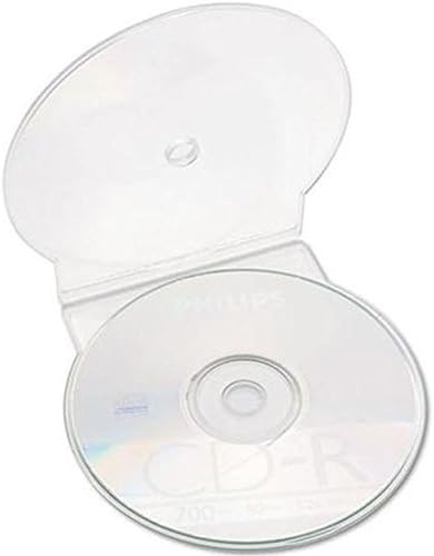Media Replication CD Clear Clam Shell Storage Cases for 1 Disc - C-Shell - Pack of 1 5 10 25 50 100 150 200 400 (400)
