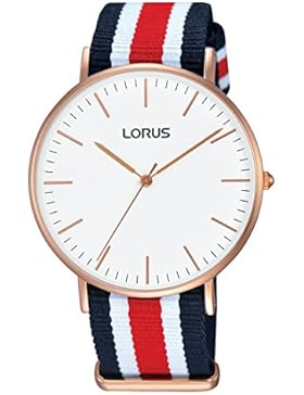 Lorus Watches Damen-Armbanduhr Klassik Analog Quarz Nylon RH884BX9