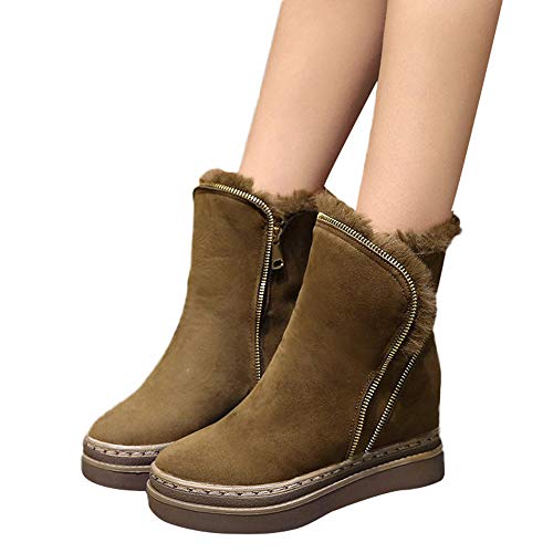Preisvergleich Produktbild TianWlio Stiefel Frauen Winter Warm Schuhe Stiefeletten Boots Halten Schlüpfen Schneestiefel Weihnachten Winter Schuh erhöhen in Keep Warm Baumwolle Boots Martin Kurze Stiefel