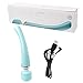 Produktbild ECMQS Magic Wand Massager - Handheld Cordless und leistungsstark - 8 Geschwindigkeiten 20 Vibrator Patterns - USB aufladbare - therapeutische Recovery-Effekt für den Körper - Rücken Hals Schulter Füße (Türkis)