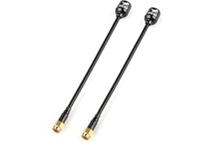 ZIJUNYUAN HGLRC LHCP Long Range Antenne FPV Hammer 2.5dBi Mini 5.8G für RC Drone (2pcs Lang SMA RHCP)
