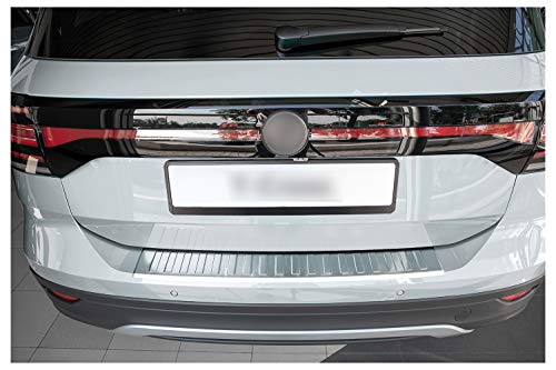 teileplus24 L660 Ladekantenschutz aus V2A Edelstahl mit Abkantung, Farbe:Silber gebürstet