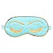 Produktbild BABEYOND Schlafmaske Damen Augenmaske Spaß Schlafbrille Nette Sleeping Beauty Muster Augenblende zum Schlafen Schlafmask Inspiriert von Breakfast at Tiffanys (Tiffany Blau)