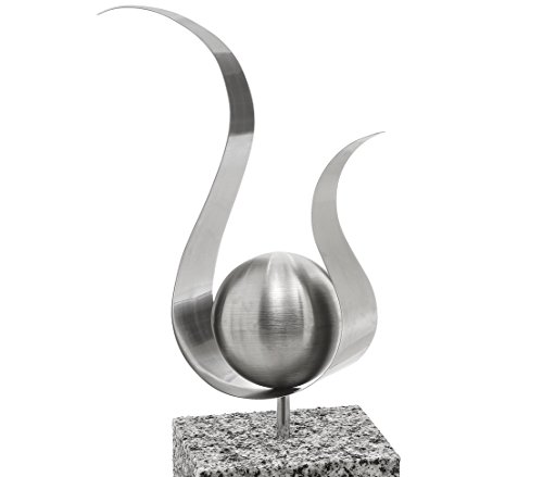 Dehner Deko Skulptur Xeron, ca. 60 x 15 x 10 cm, Edelstahl, silber - 2