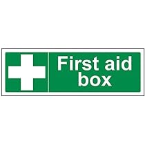 Vsafety Erste-Hilfe-Kasten Schild – Selbstklebend, 450x150 Mm, Grün, Nach ISO 7010