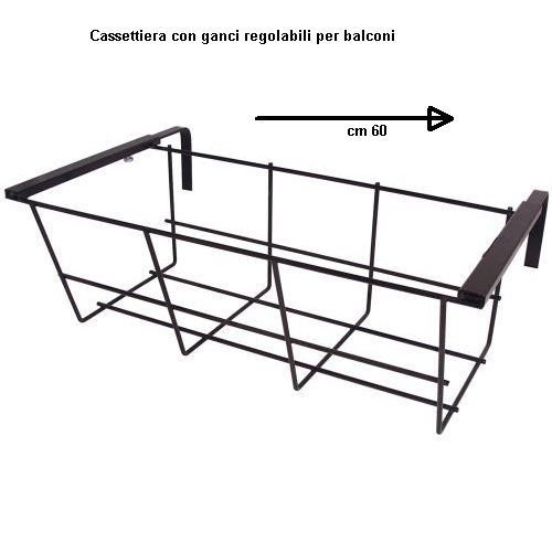 Preisvergleich Produktbild Balkonkastenhalter, verstellbar 60 cm.