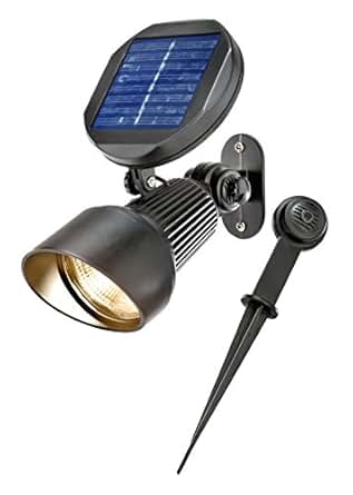Solar Spotlight Lichtfarbe 2800K warmweiß Wand oder Bodenmontage