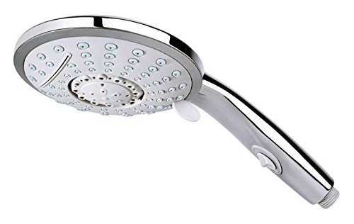 XXL Wellness Handbrause Wasserfall Multifunktions-Duschkopf mit Schwallstrahl weiß - 2