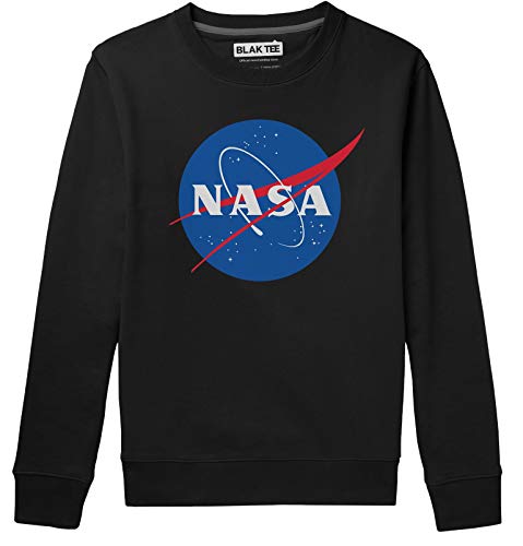 BLAK TEE Unisex Official Classic NASA Insignia aka Meatball Logo Sweat-Shirt S