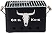Produktbild BBQ Grill King | mobiler Barbecue Mini Holzkohle-Grill | Picknickgrill Campinggrill Reisegrill