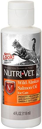 Nutri-Vet Feline Healthy Skin Wild Alaska Salmon Oil Supplements For Cats 4oz