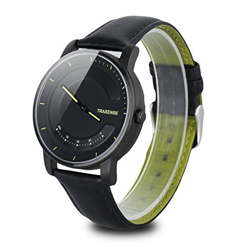 trasense TS-H03 - SmartWatch Smart Watch Quartz (Call Reminder, Perseguidor Calorie Step, Sapphire Glass, Compatible with Android, iOS (Black)